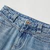 Women's High-Waist A-Line Denim Midi Skirt
