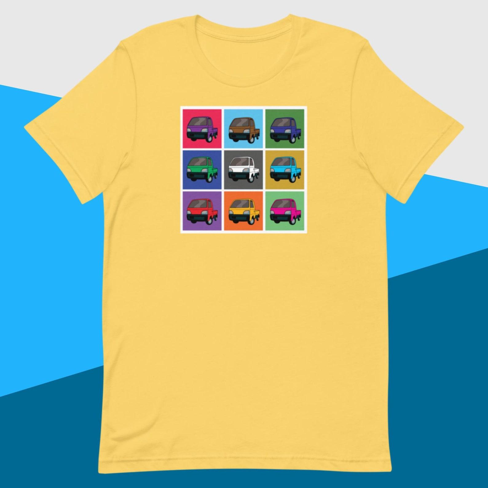 Mini Truck Pop Art Honda Acty Kei Truck Tshirt Japanese Import Unisex JDM Shirt by Fresh Melon Creations 3XL