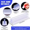 Fulmoon Sign Holder, Adhesive Base Sign Holders Multiple Uses for Counters, Warehouses, Base Sign Holders with Strong Adhesive (100 Pcs,1 * 3in)