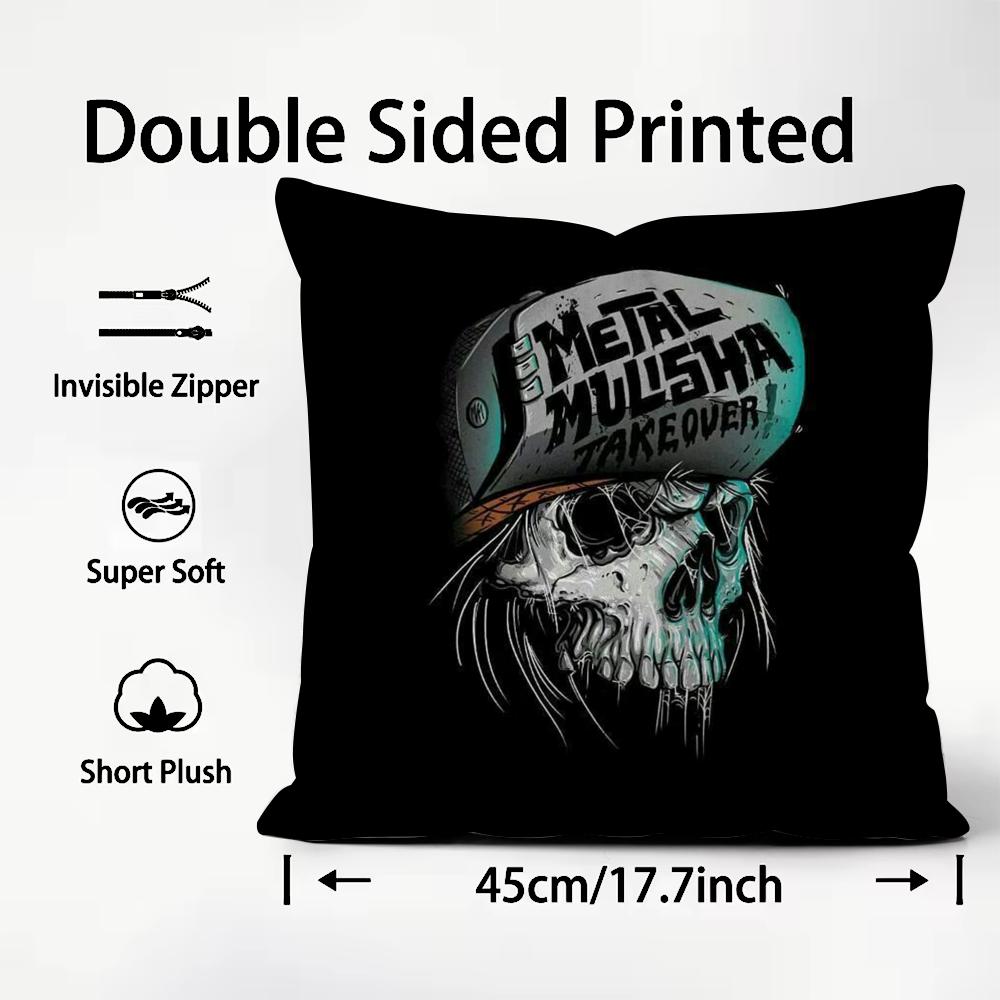 M-Motocross M-Metal MulishaS Cushion Cover Pattern Printed Pillowcase for Living Room Sofa Cushion Cover & Bedroom Decor