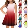 Robe d'été princesse pour filles - Robe avec empiècement débardeur coupe évasée