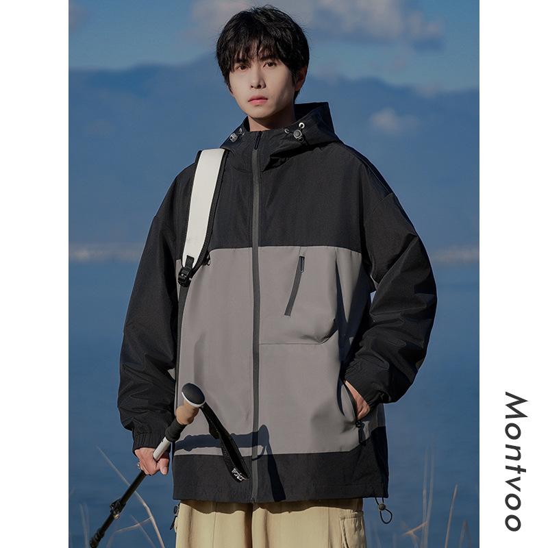 American Soft Shell Jacket Men's Spring and Autumn Outdoor Windproof Work Jacket