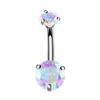 Anello Ombelico a Forma di Cuore Ornamento Goccia d'Acqua 14G Bilanciere Piercing Ombelico Pendente Belly Nombril Piercing Gioielli Donna