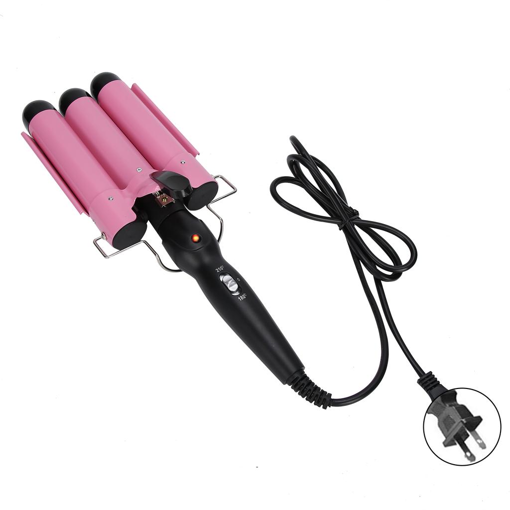 Hair Curling Iron 3 Barrel 32mm Electric Hair Waver Curling Iron Hair Styling Tool 110‑240VUS Plug