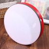 Kids Wooden Hand Drum Music Percussion Instrument Red Handheld Percussion Hand Drum Educational Toys Hand Beat