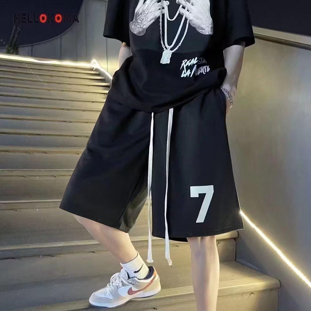 Binchi Lighting Appliances Korte Broek Mannen Mode Casual Veelzijdig Zomer Hardlopen Vijfpuntsbroek Losse Broek 5XL