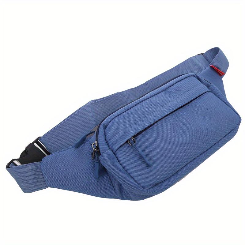 

Men Waist Bag Pack Purse Casual Large Phone Belt Bag Pouch Women s Canvas Travel Phone Bag Banana Bag синій