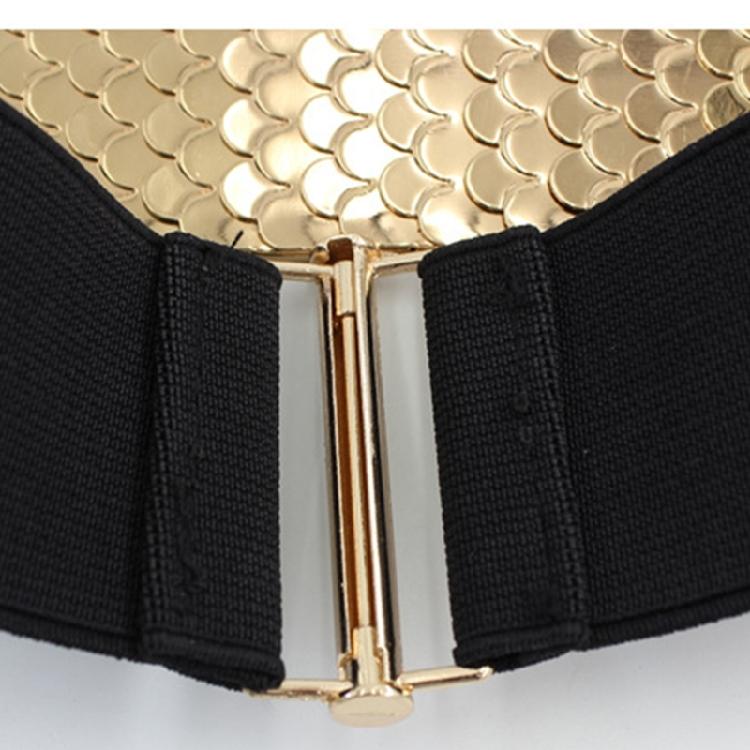 Women Stretch Belt with Fish Scale Texture Versatile Corset for Banquet Dress