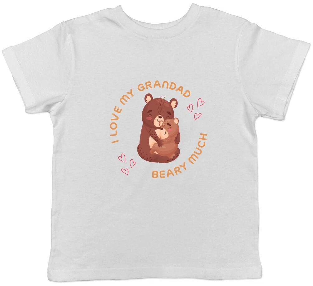 I Love My Grandad Beary Much Childrens Kids T-Shirt Girls Boys 140