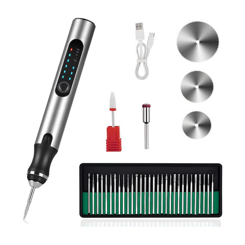 Electric Grinder Pen: Handheld Carving, Polishing & Engraving Tool for Jade & Wood