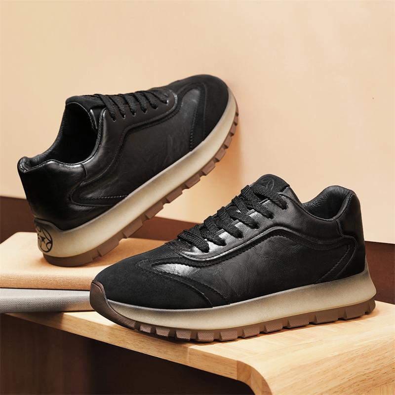 Sneaker Sportive a Fondo Spesso per Tutte le Stagioni per Ragazzi Casual con Punta e Caratteristica Antiscivolo Soletta in PU alla Moda