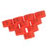 100PCS Bag 16MM 001 100 Numbered Plastic Poultry Chickens Ducks Goose Leg Bands Rings(Red)