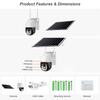 HD Solar Panel Security Camera, 4G/WIFI Security Camera, Smart Wireless Self-powered CCTV Monitor