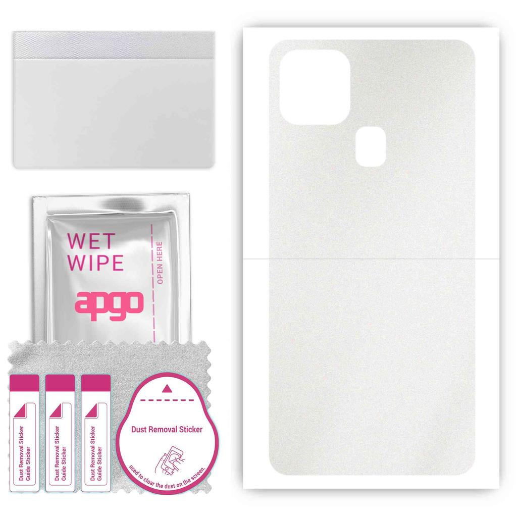 apgo Protective Skin Sticker for the back compatible with Oukitel C22, Wrap Film, Foil, Vinyl - Pattern Matte Transparent