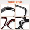 TOYCIDFG Sideview Mirror Rain Eyebrow Frame Cover Trim Compatible with Ford Maverick 2022 2023 2024 2025, Car Exterior Decoration Accessories 2Pcs