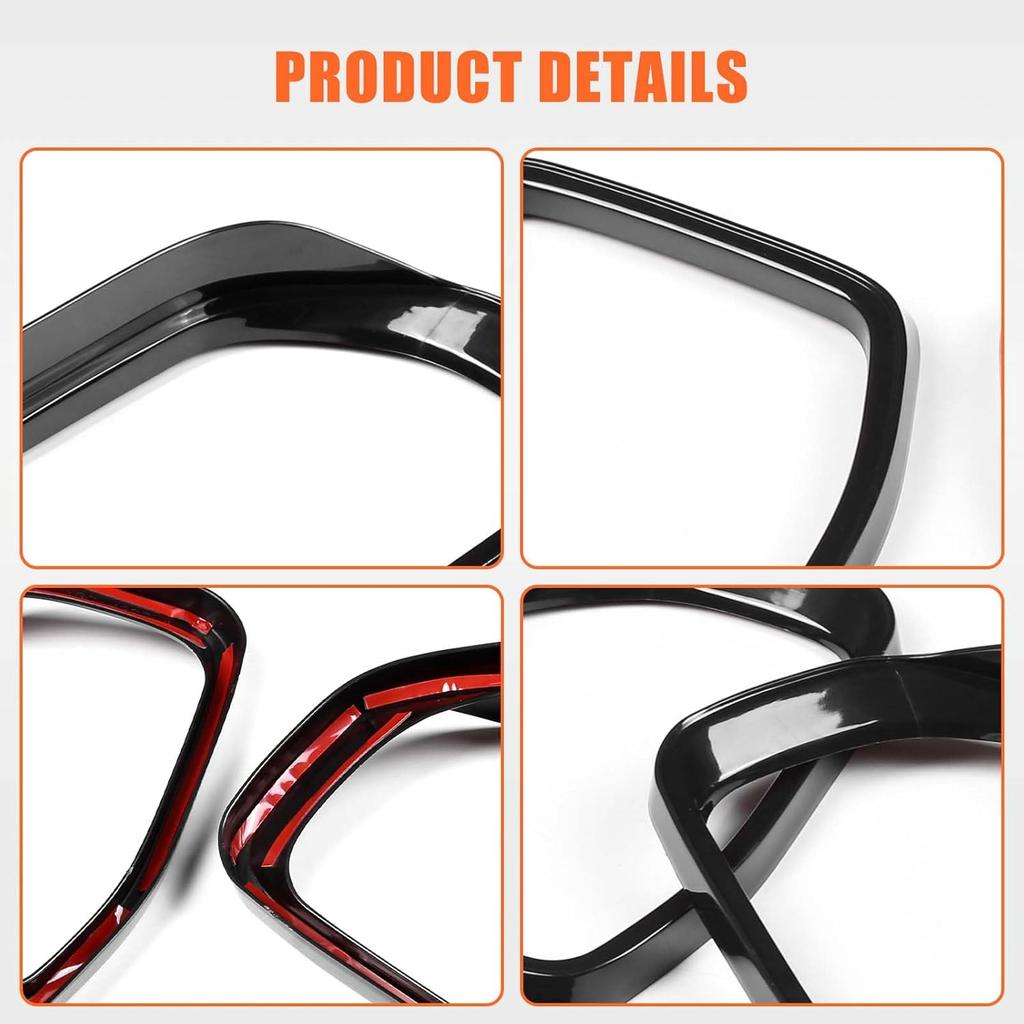 TOYCIDFG Sideview Mirror Rain Eyebrow Frame Cover Trim Compatible with Ford Maverick 2022 2023 2024 2025, Car Exterior Decoration Accessories 2Pcs
