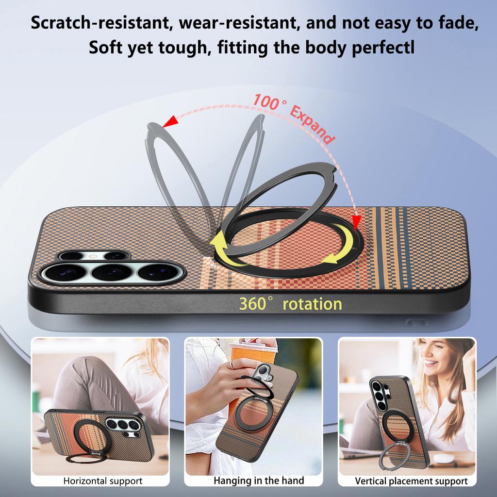 Hülle für Samsung S26 S25 S24 plus ultra magnetischer drehbarer Halter Schutzhülle Mit Halter Ständer Kratzfest schlicht