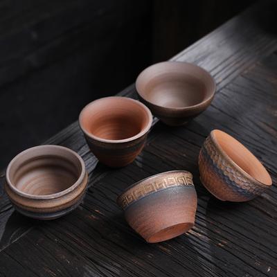 Tee am Herd gebrüht, Retro-Keramik, Teetrinken, Teetasse, Teetasse, Kung-Fu-Teeset, kleine Teetasse, Teeschale, Keramik-Teetasse