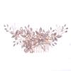 Trendy Rose Gold Rhinestone Wedding Hair Combs Hair Accessories for Bridal Crystal Headpiece Hair Ornaments Wedding Hair Jewelry