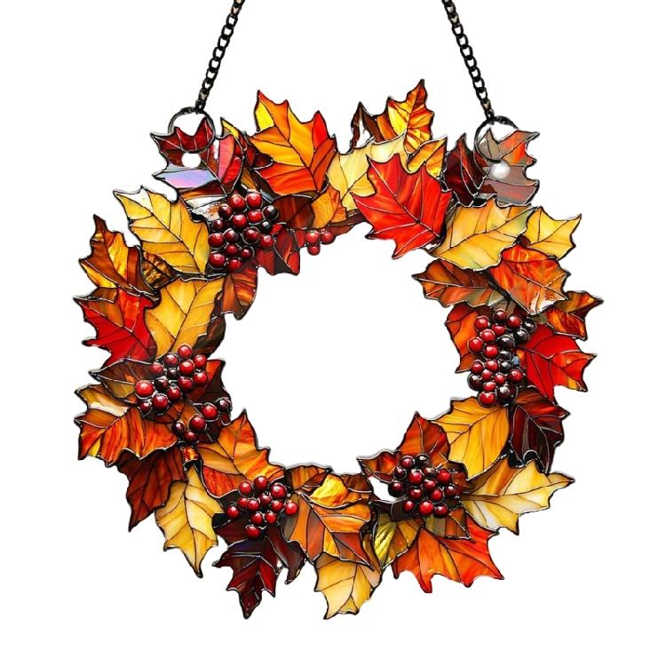 Appeso Finestra in Vetro Colorato Uccelli in Vetro Colorato Girasoli Sun Catchers Decorazioni per Finestre Interne con Catena