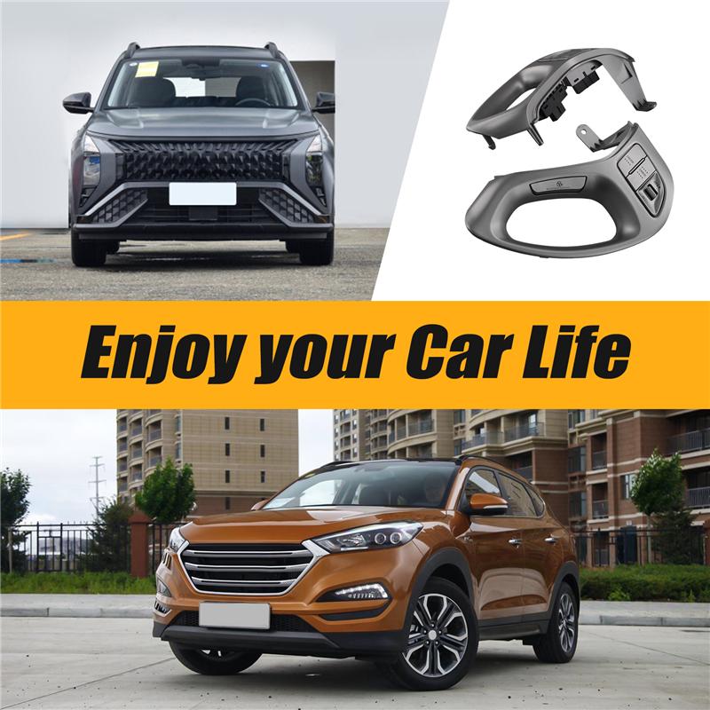 Car Multifunction Steering Wheel Button Cruise Control Volume Adjustment Button For HYUNDAI TUCSON IX35 2010-2015-M53K