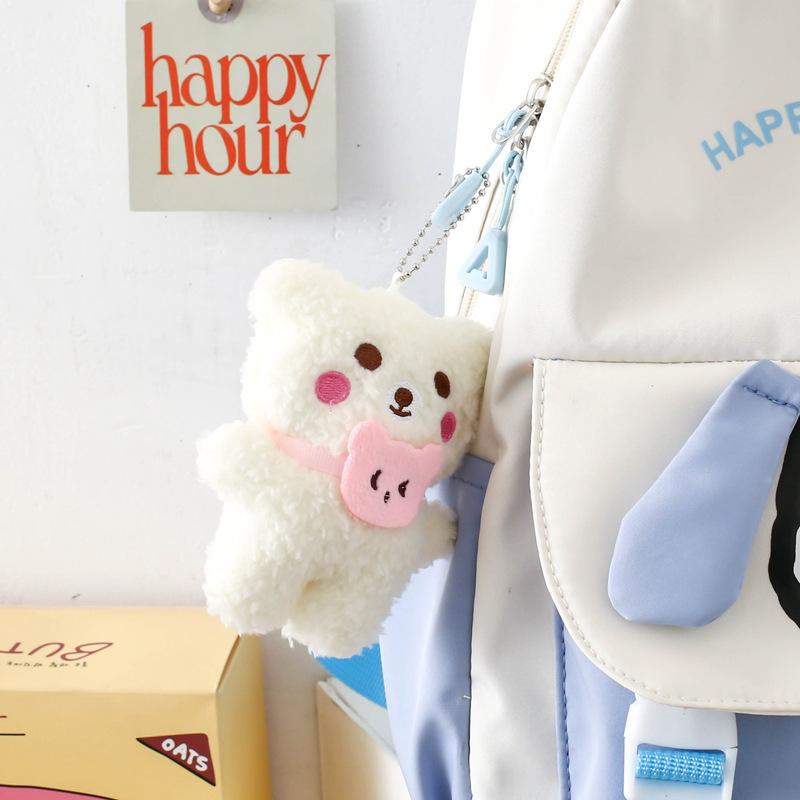 

Милый рюкзак для учеников начальной школы с мультяшным щенком, для отдыха, для учеников средней школы, из четырех частей, рюкзак для девочек