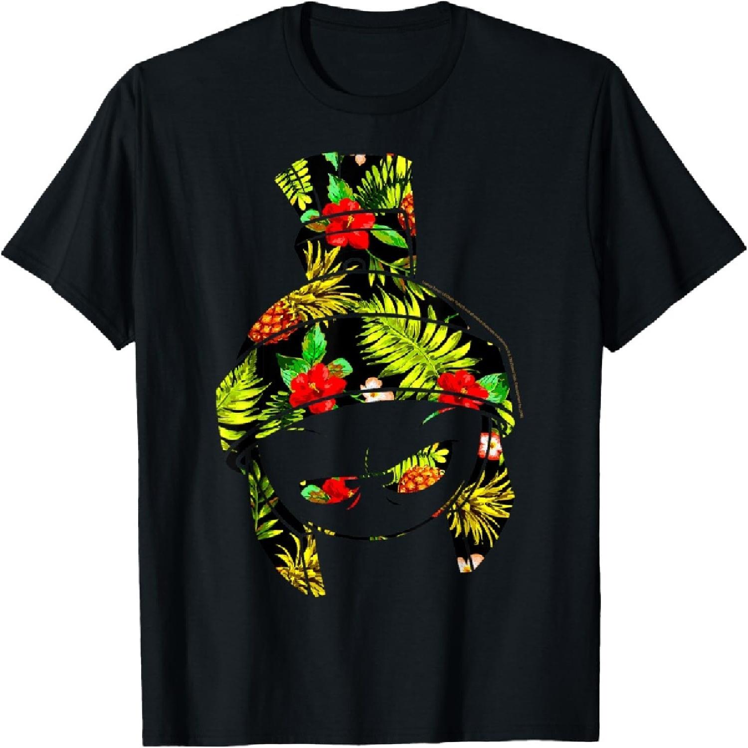 Looney Tunes Marvin The Martian Tropical Helmet Fill T-Shirt XXXXXL разноцветный