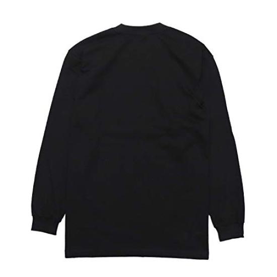 T-shirt Lourd Long Shaka Manches Longues Long Grand Big Street Noir [Shaka Wear], Épais, Porter, Uni, 7,5 oz, T-shirt Homme, T-shirt, Taille, Taille,