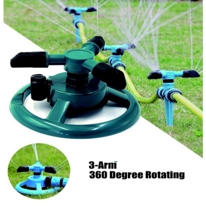 Pulverizator profesional automat pentru grădină, aspersor pentru irigare gazon, nou sistem portabil de udare rotativ la 360°