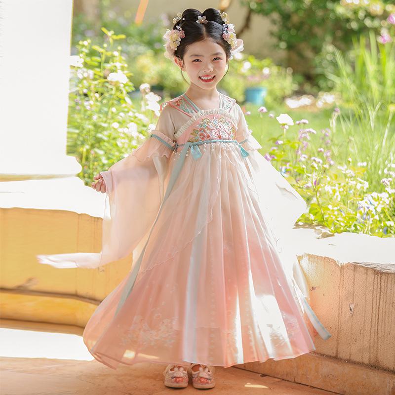 2026 Girls' Hanfu: Spring/Autumn Fairy Princess Costume In Ancient Chinese Style