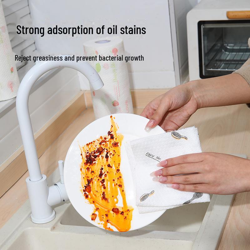 Lazy Rags: Dual-Purpose Wet & Dry Disposable Kitchen Cleaning Cloths