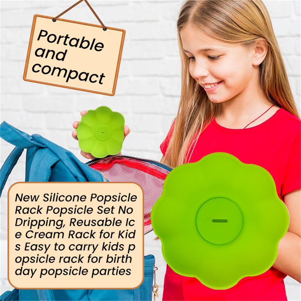 Petal Popsicle Holder Popsicle Holder No-Drip Reusable Children's Ice Cream Holder