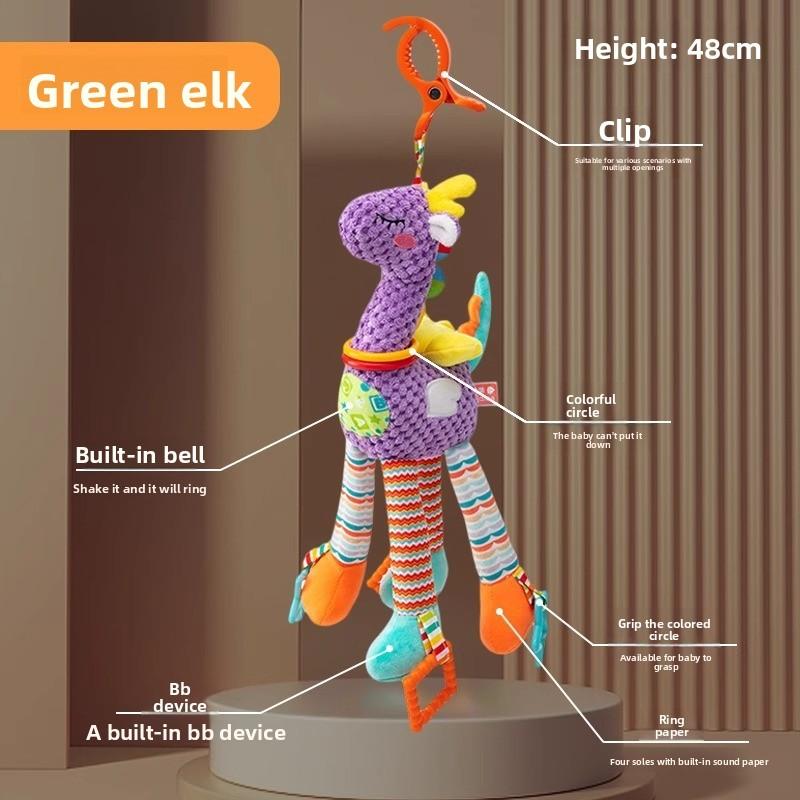 Baby Bedroom Baby Mobile With Plush Monkey Wind Chime For Crib Decor