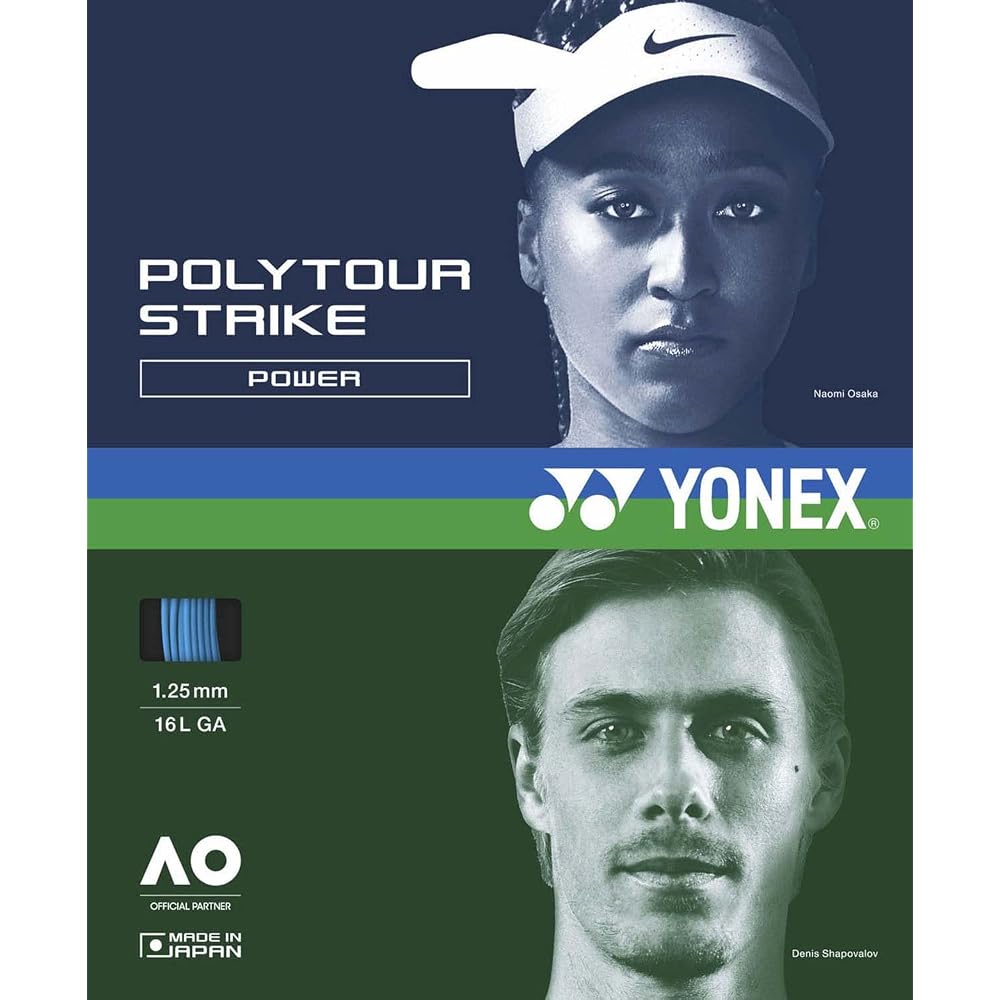 YONEX POLYTOUR STRIKE 130 Tennis String 12m Durable Polyester High Performance