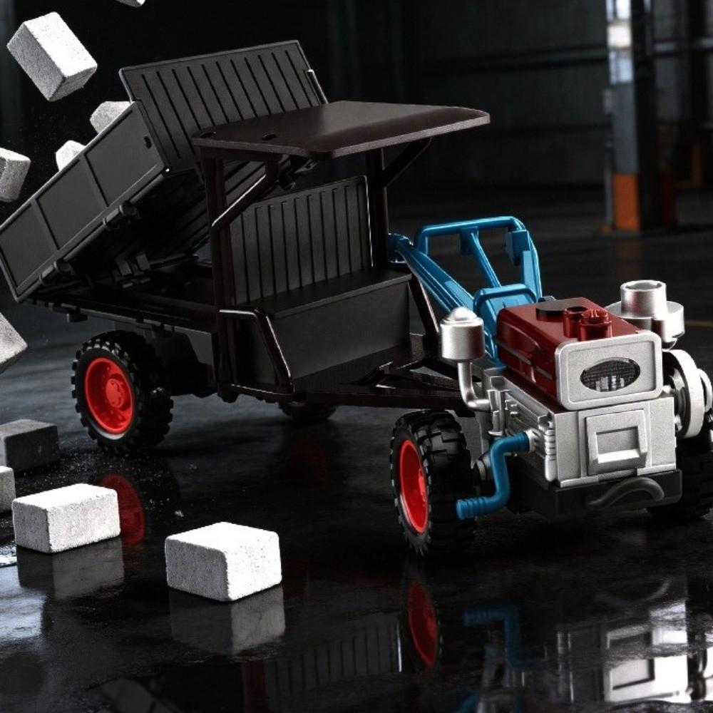 Pull Back Tractor Model Toys Zinc Zinc Alloy Diecast Farm Vehicle Toy Agricultural Tractors Toy  Kids Gifts