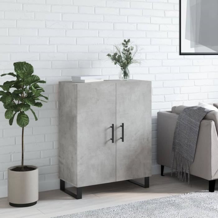 VidaXL Buffet Concrete Grey 69.5x34x90 Cm Engineered Wood 827752