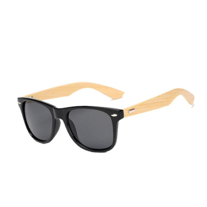FOENIXSONG Vintage Sunglasses Women Men Bamboo Wood Arm Retro Fashion Sun Glasses Eyewear
