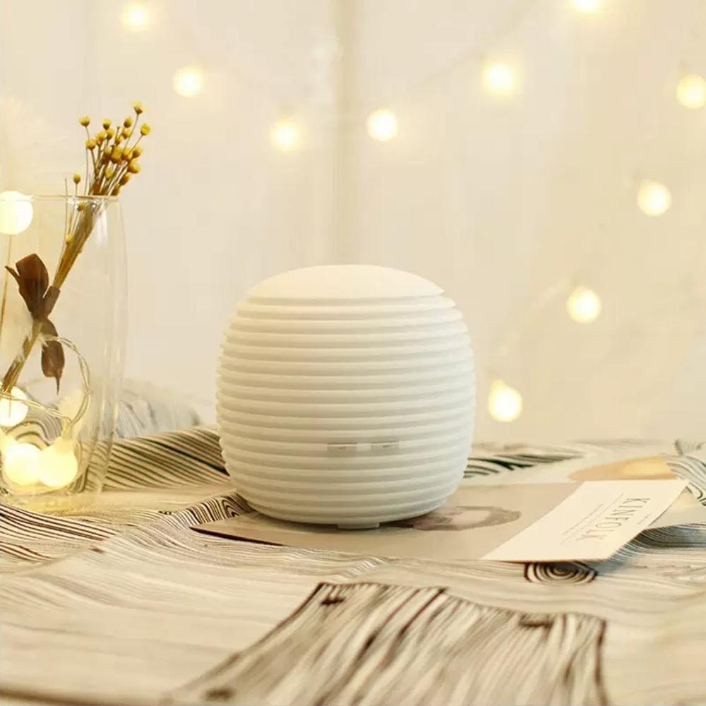 Aromatherapy Mini Humidifier 100ml Capacity Lantern Shape Diffuser for Yoga, Office Focus, and Car Travel with 7 Calming Lights