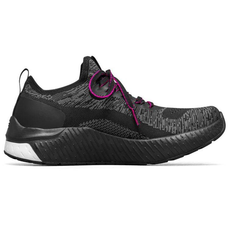 Skechers Go Run Steady Sports Shoes Black/White/Purple Women's 16025-BKHP