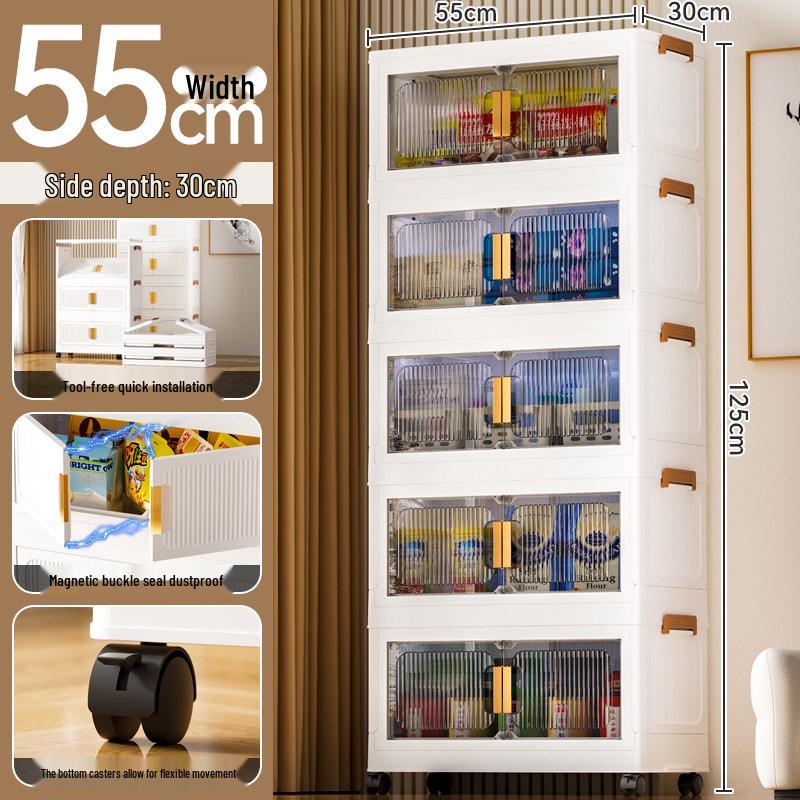Pre-Assembled Storage Cabinet: Bedroom Wardrobe & Toy Organizer