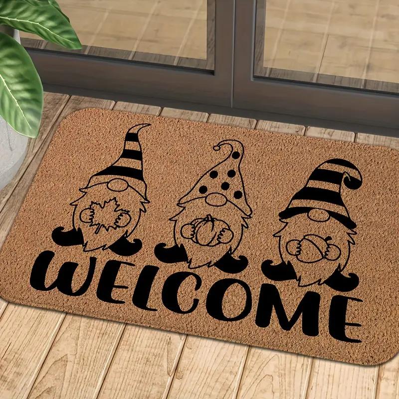 

Welcome Gnomes Doormat Kitchen Carpet Living Room Dining Room Laundry Floor Mat Bath Balcony Hallway Non-slip Door Mat 40x60cm