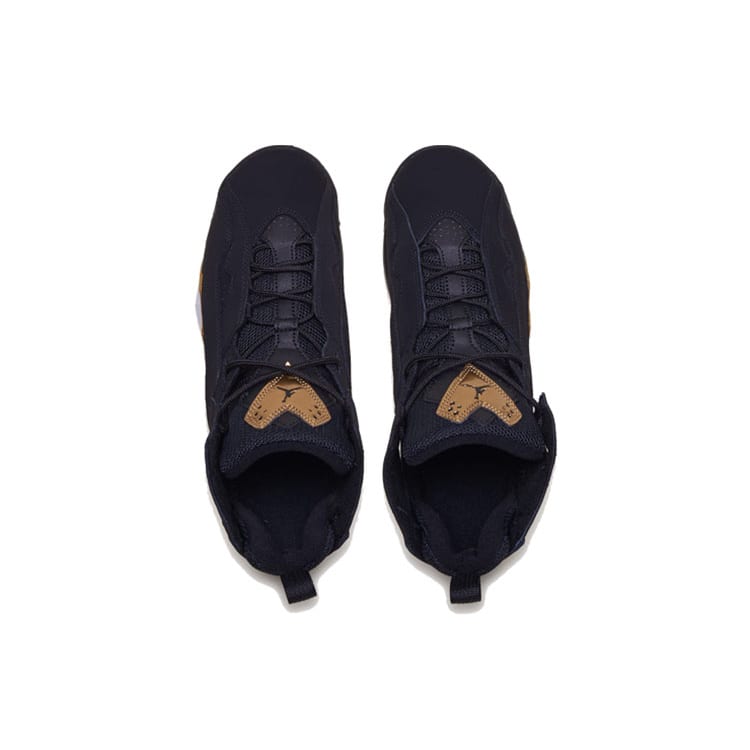 Jordan True Flight Black Metallic Gold GS 343795-070