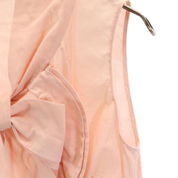 MARNI No sleeve Frill Ribbon shirt Pink Women Used