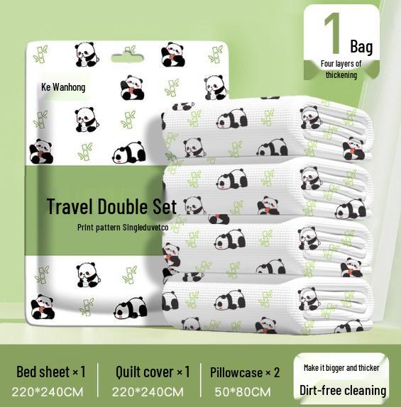 

Портативный дорожный набор: Одноразовые пододеяльники, простыни и наволочки - Доступен вариант печатного изолированного спального мешка.