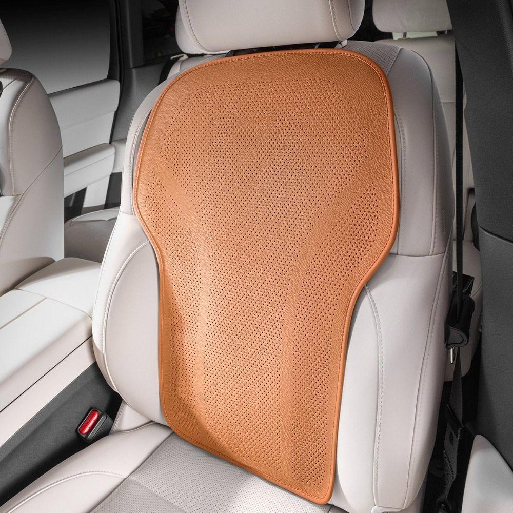 Leather Seat Back Cover Non-slip Surface Summer Car Back Cushion Universal Car Accessories