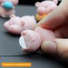6Pcs Mini Cute Pigs Car Center Console Ornaments Micro Animal Screen Decoration Car Interior Accessories