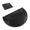 Under Grill Mat Fireproof Waterproof Double Sided Portable Round Barbecue Floor Pad for Fire Pit Smoker 36 Inch Black
