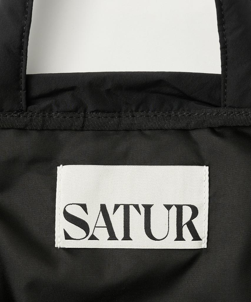 Satur Solid Drawstring Bag Black