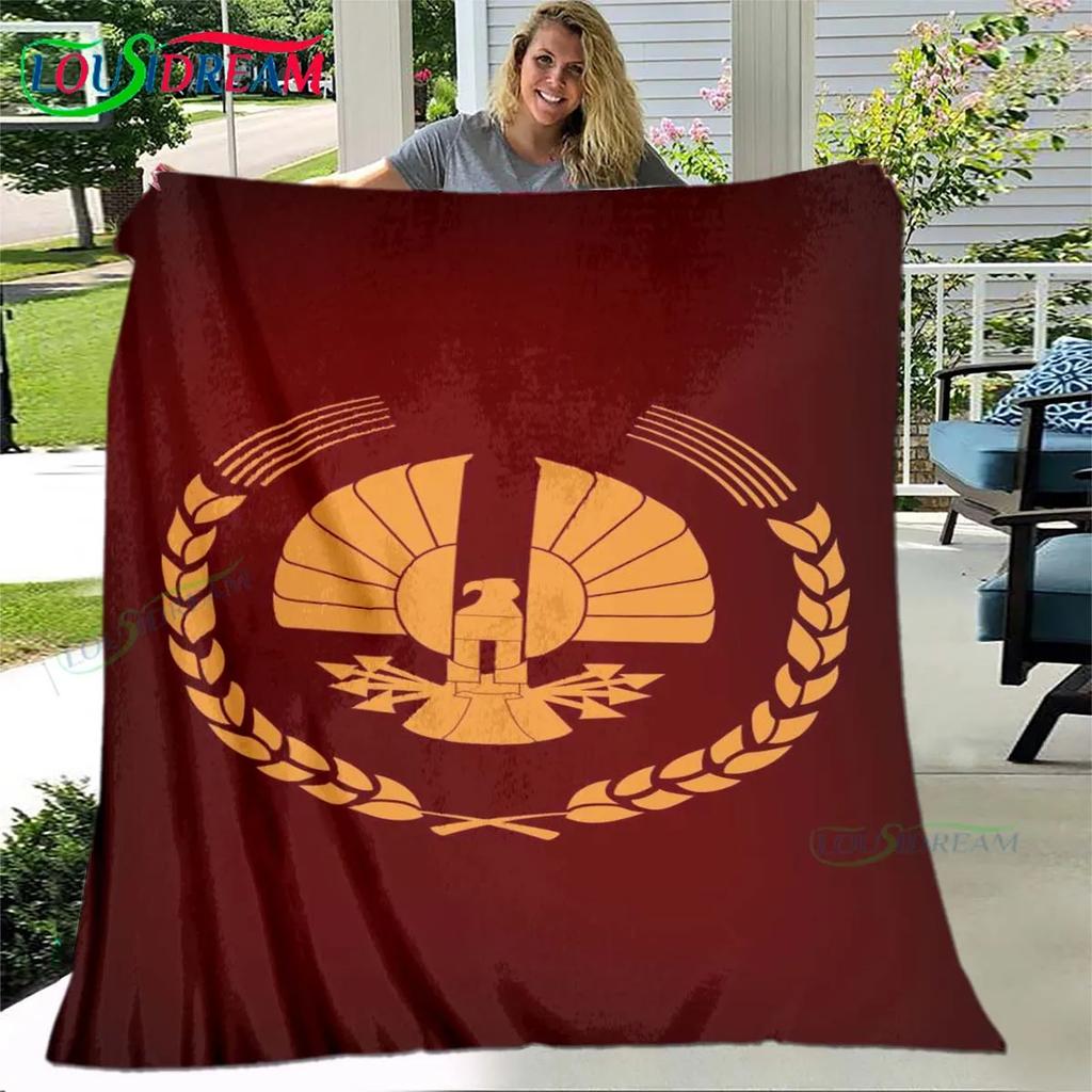 Hot Fashion The Hunger Games Pattern Blanket Flannel Thin Blanket Portable Home Travel Office Lunch Break Blanket Birthday Gift