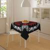 1Pc Nordic Style Tablecloth Black Red Rune Pattern Table Cover For Dining Room Kitchen Home Decor Dustproof Oilproof Dustproof